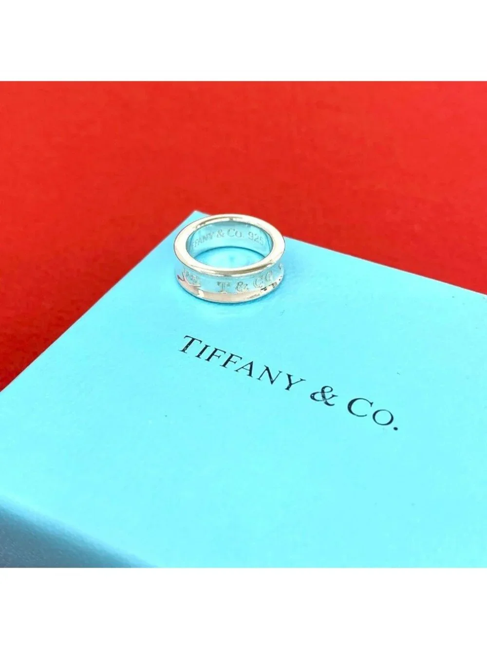 Tiffany & Co Vintage Narrow Ring 925 Sterling Silver